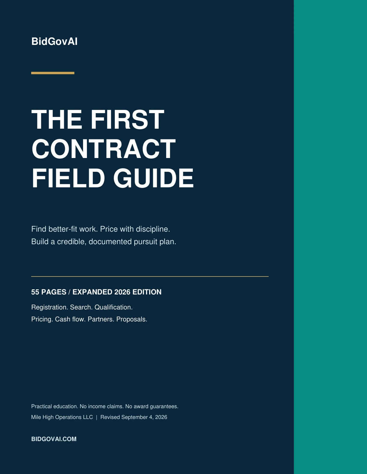 Cover of The First Contract Field Guide